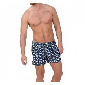 NEW EIGHT X duck swim trunks in navy